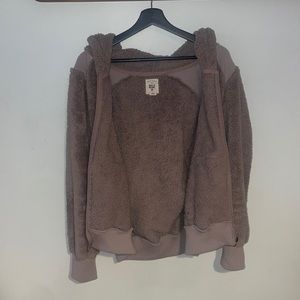 Brown, Billabong zip up, size large.